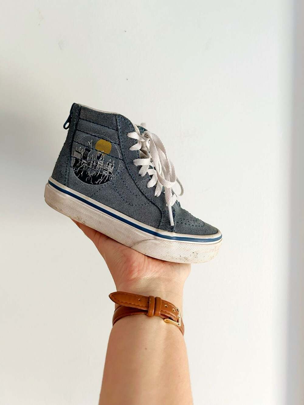 Vans Kids x Harry Potter Sk8-Hi Zip Hogwarts Castle Metallic Shoes